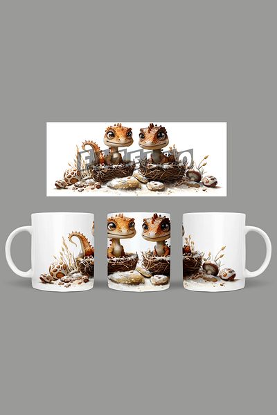Fizello Cute Dinosaurs - Cute Dinosaur Themed Mug