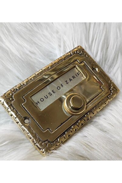 ÖZDEN BRONZ Etiketli Pirinç Kapı Zili