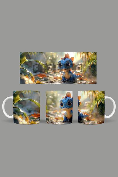 Fizello Cute Dinosaurs - Cute Dinosaur Themed Mug