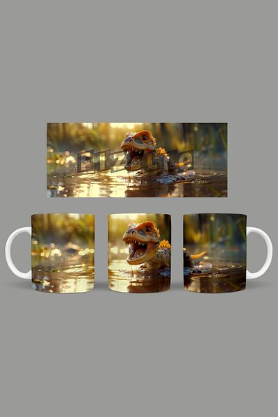 Fizello Cute Dinosaurs - Cute Dinosaur Themed Mug