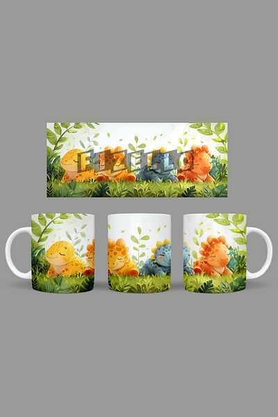 Fizello Cute Dinosaurs - Cute Dinosaur Themed Mug
