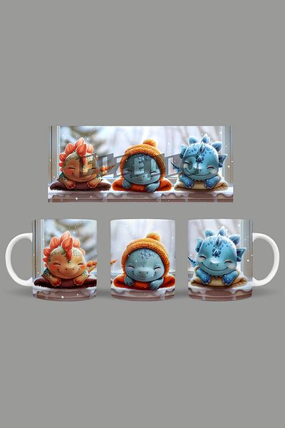 Fizello Cute Dinosaurs - Cute Dinosaur Themed Mug