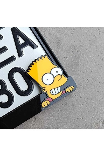 Pi Dekorasyon Simpson Motor Plakalık | Motorsiklet Plakalık | Lazer Kesim Plakalık | Simpsons