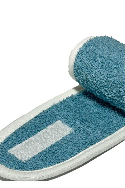 Ellaline Towel Bandana Sportsman Headband Hair Makeup Skin Care Spa Gym Fitness 100% Cotton Blue