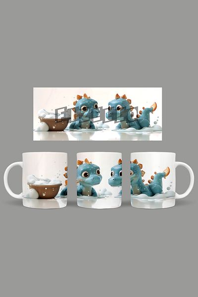 Fizello Cute Dinosaurs - Cute Dinosaur Themed Mug