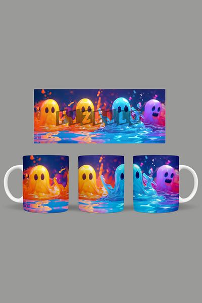 Fizello Cute Ghots - Cute Ghots Themed Mug