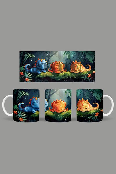 Fizello Cute Dinosaurs - Cute Dinosaur Themed Mug