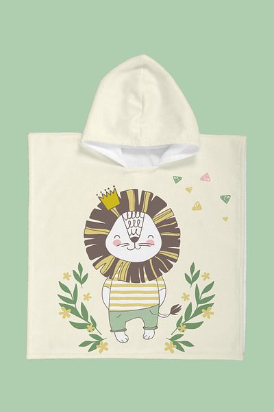 Evdek Πετσέτα παραλίας Lion Child Poncho