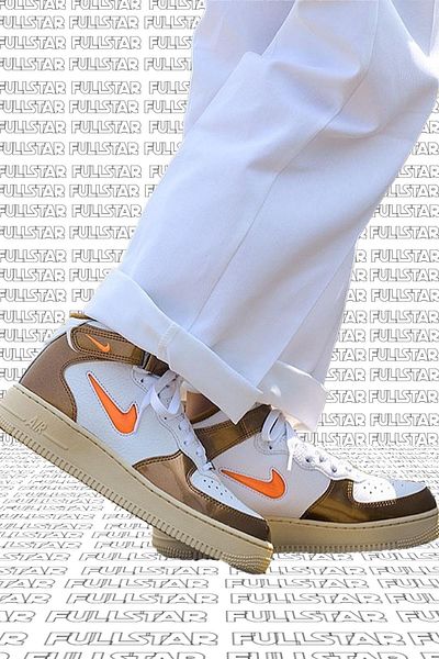 Nike Air Force 1 Mid QS - Γνήσιο δέρμα Gem Ale Brown Sneaker