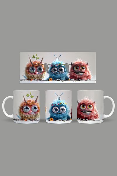 Fizello Cute Baby Monsters - Cute Baby Monsters Mug