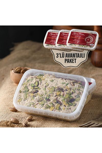 İNANÇ FIRIN Peanut Tahini Halva Without Added Sugar 3-Piece Advantageous Pack