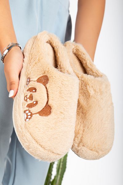 Slipcat Plush Women's Home Slippers - With Dowry and Bundle Detail, Noiseless Thick Sole