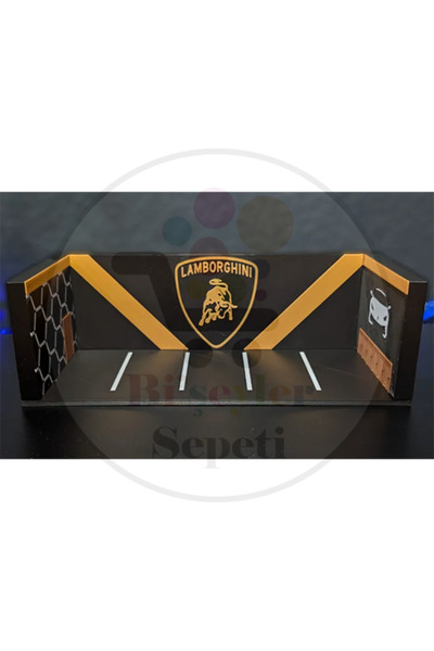 Bi'şeyler Sepeti 1:64 Lamborghini Diorama Garaj Parking Diecast - ARAÇ DAHİL ...