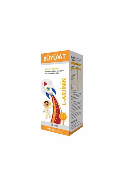 BÜYÜVİT L-Arginine Food Supplement with Multimineral & Multivitamin Content