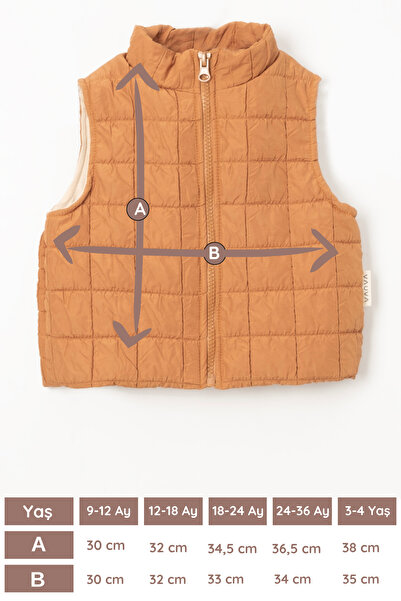 Vauva Girl Boy Baby Child Vest Seasonal Lined Quilted Waterproof Vest