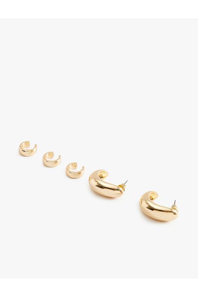 Koton Ring and Cartilage Earrings Set