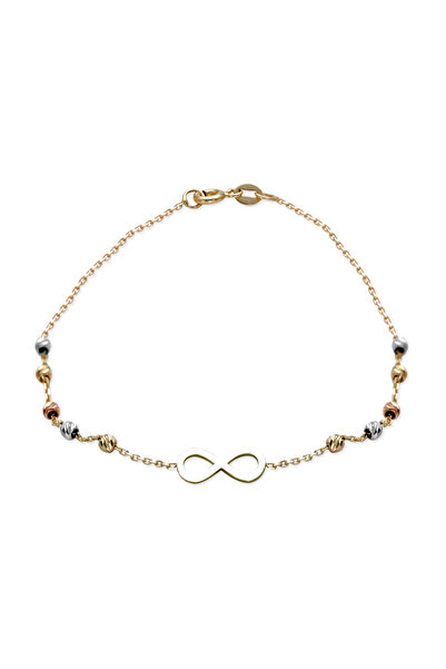 Ariş Sonsuzluk Temalı Dorika Altın Bileklik