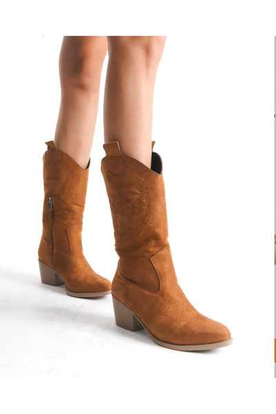 DAD WOLF καουμπόικες καμβάς δυτικού τύπου μυτερές μπότες