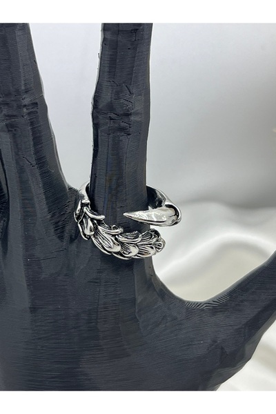 Yıldız Accessory Unisex Adjustable Steel Dry and Claw Vintage Gothic Cosplay Ring
