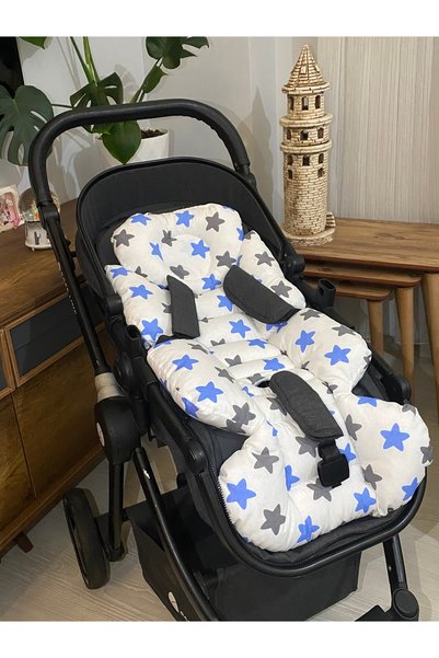 Wayne's Premium Baby Stroller Cushion, Lumbar Support, Double-Sided Use