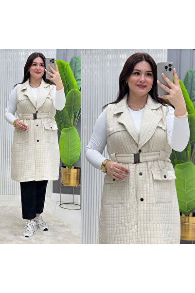 GK Snap Fastener Shirt Collar Quilted Vest