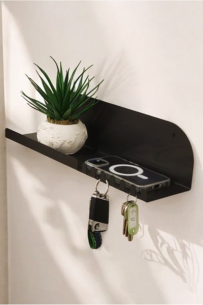 PEKA Decorative Key Holder - Wall Mounted Key Holder & Hanger - Wall Shelf