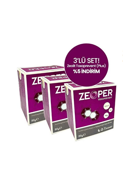 Zeoper Zeolit Zeoper Toxaprevent ( plus) 30'lu Saşe 3 kutu