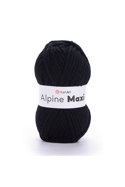 Yarnart Alpine Maxi Χέρι Πλεκτό Νήμα Μαύρο 661