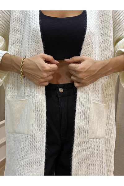 POODLE Cardigan țesut cu mânecă lungă pentru femei