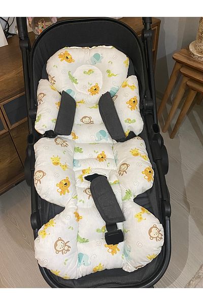Wayne's Premium Baby Stroller Cushion, Lumbar Support, Double-Sided Use