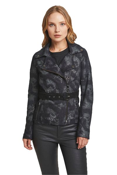 iKiGAi the city Schwarze Lederjacke