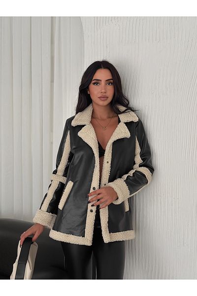 fiolin Fur Lined Leather Coat