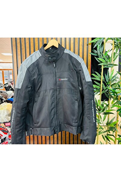 VENOM Dynamic 4 Mevsim Siyah Gri Motosiklet Montu