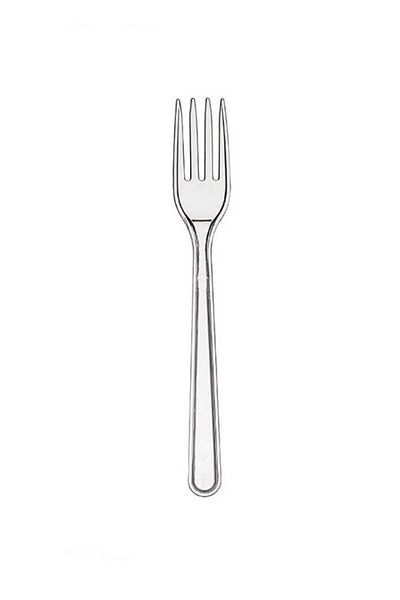 TiriStore Luxury Clear Plastic Fork - 40 Pack of 100, Total 4000 Pieces