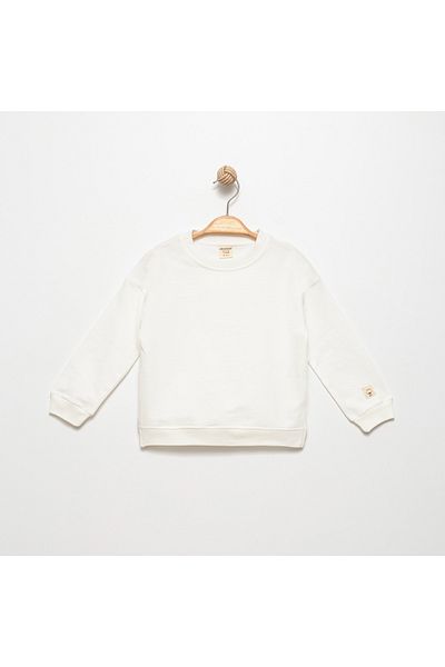 Divonette Girl's Long Sleeve Rabbit Detailed 100% Cotton Sweat