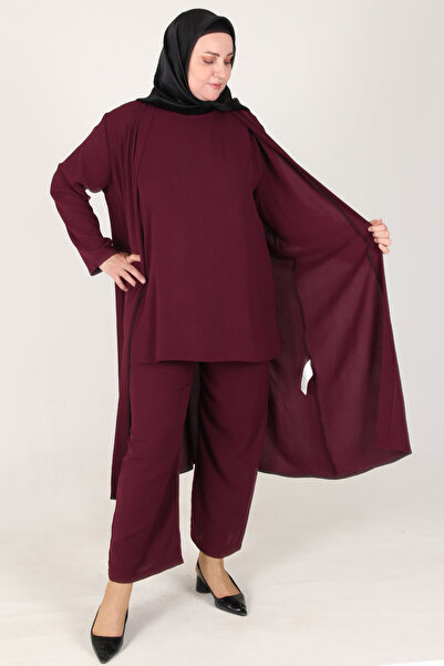 sefamerve Arya Ayrobin Large Size 3 Piece Set - Plum 2615-08