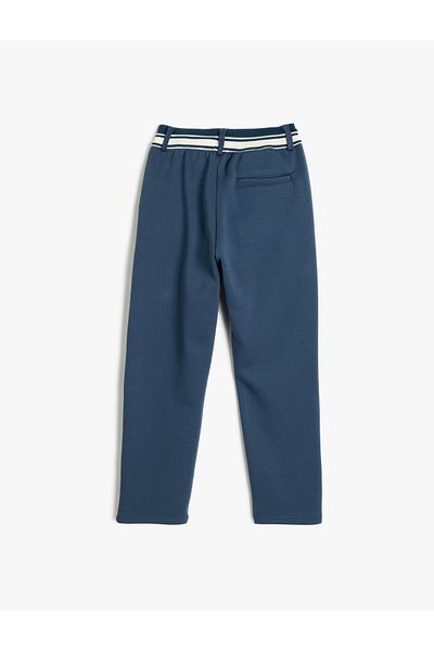Koton Sweatpants Tie Waist Farbblock Baumwolle