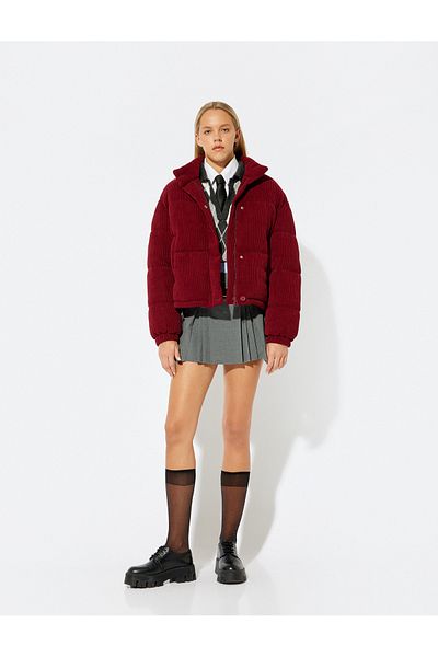 Koton Pleated Mini Shorts Skirt with Belt Detail