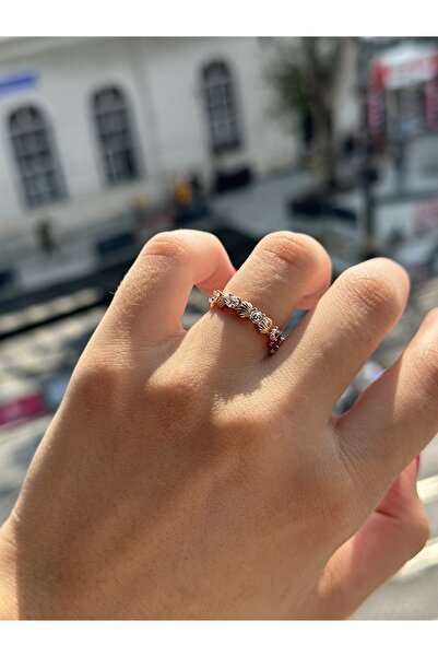 My Story Parıltılı Deniz Kabuğu Bant Gümüş Yüzük