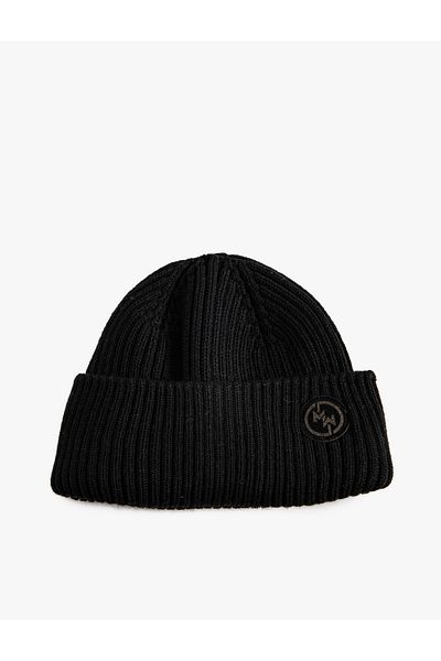 Koton Label Embroidered Layered Beret