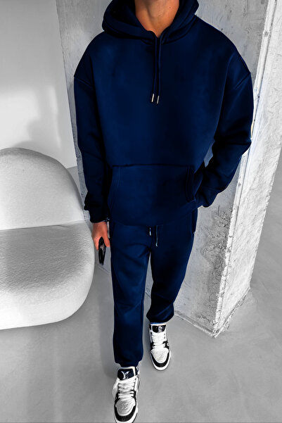 BayBayan Ανδρικό Trend Oversize Άνετο Σετ αθλητικής φόρμας καθημερινής και αθ...