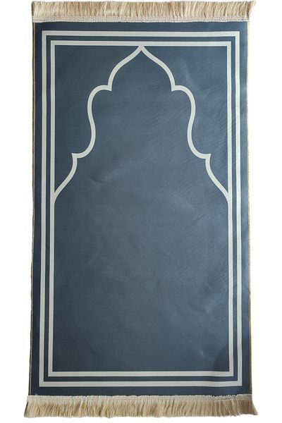 KALE PROMOSYON Ramazana Special Digital Printed Name Embroidered Large Size Velvet Prayer Rug
