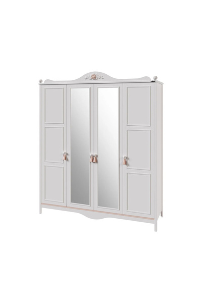 Lajivert Alya 4 Kapaklı Dolap