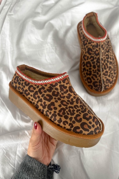 Shoebutik Cookie Leopar Terlik