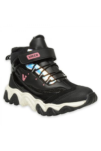Vicco 946.p24k423 Radus Booties Phylon Μαύρο-άσπρο κοριτσίστικες μπότες
