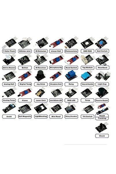 Robocombo Arduino 37 Parça Sensör Seti - (Kutusuz)