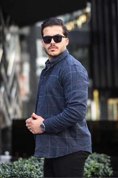 Miron Антрацитна шарена риза Lumberjack Regular Fit - 2451