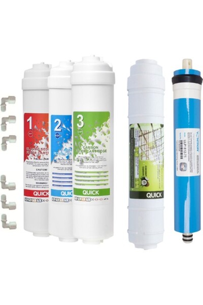 SULOOK Mitsu Aura Cebilon Su Arıtma Cihazı Filtresi 5'li Set Uyumlu 5li