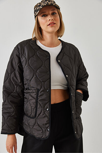 Bianco Lucci Kadın Kapitone Desenli Cepli Mont 60351282