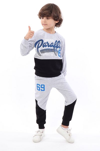 Toontoy Boy's 69 Printed Cotton Tracksuit Set